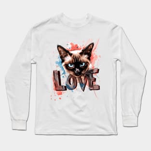 Siamese cat Long Sleeve T-Shirt